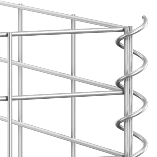 vidaXL Gabion høybed 3 stk 30x30x150 cm jern