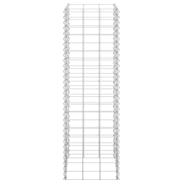 vidaXL Korotetut kivikorit 3 kpl 30x30x100 cm rauta