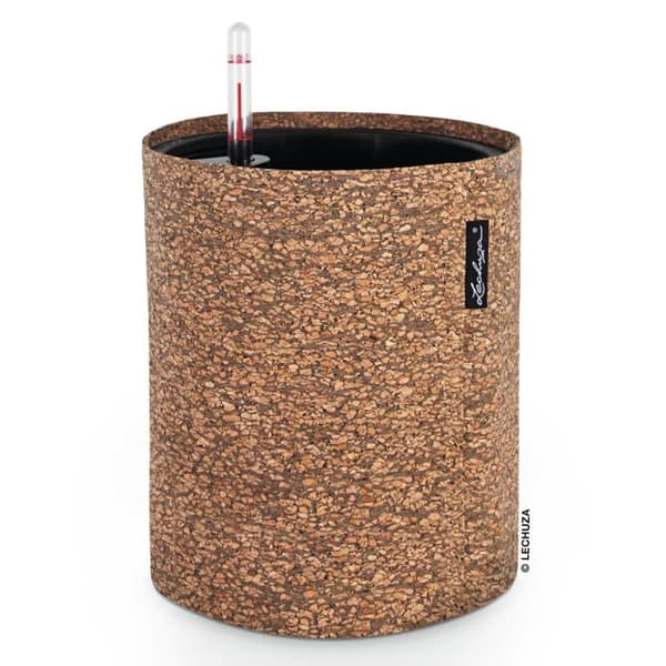 LECHUZA plantekrukke TRENDCOVER 23 Cork ALL-IN-ONE mørk naturfarve
