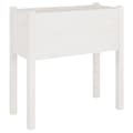 Miniatyrbilde 4 av 10: vidaXL Plantekasser 2 stk hvit 70x31x70 cm heltre furu