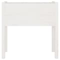 Miniatyrbilde 5 av 10: vidaXL Plantekasser 2 stk hvit 70x31x70 cm heltre furu
