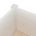 Miniatyrbilde 7 av 10: vidaXL Plantekasser 2 stk hvit 70x31x70 cm heltre furu