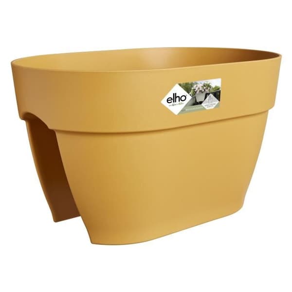 ELHO - Blomkruka - Vibia Campana Flower Bridge 40 - Honungsgul - Utebalkong - L 26 x B 39 x H 22 cm