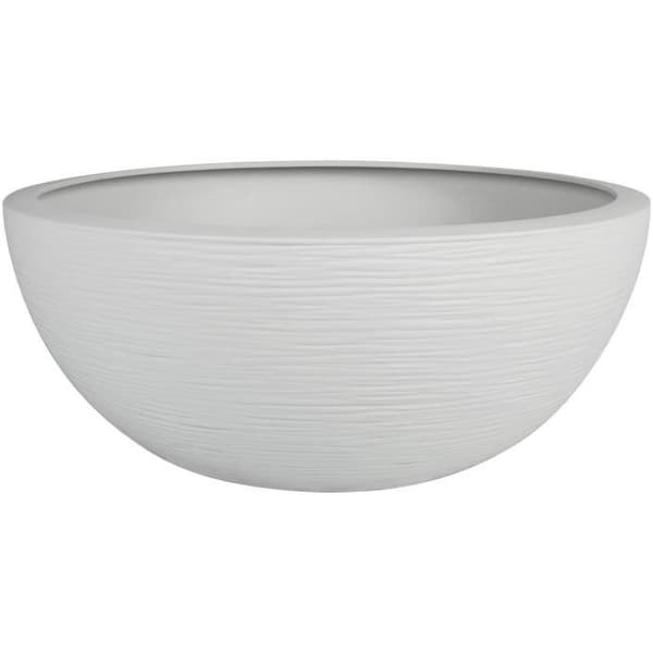 EDA PLASTIQUE - Graphit'Up bassängkruka Ø 40 - 14,9L - Kalkad vit