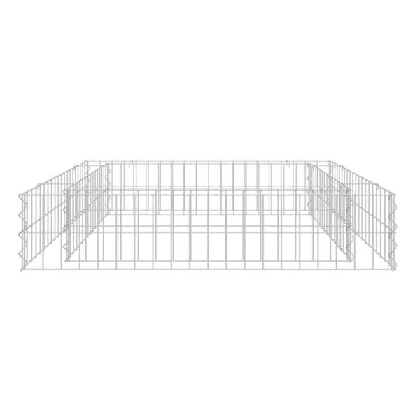 vidaXL Gabion høybed galvanisert stål 100x100x20 cm