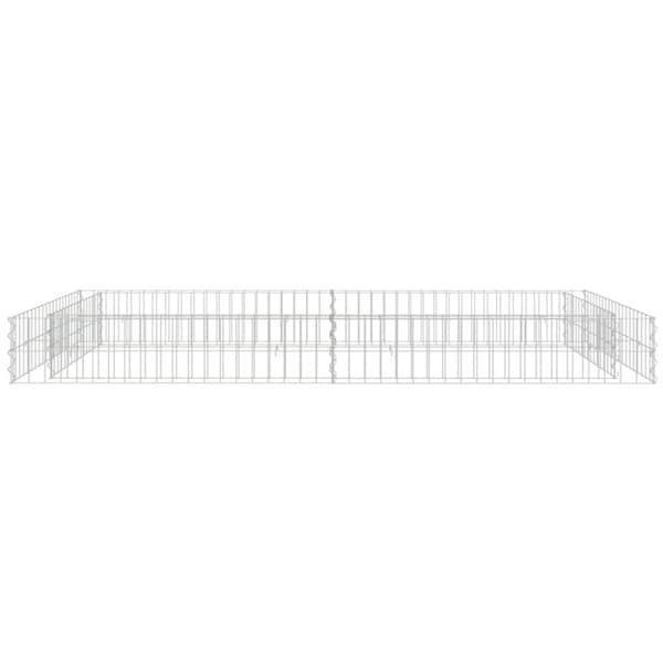 vidaXL Gabion høybed galvanisert stål 200x100x20 cm