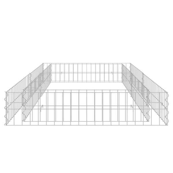 vidaXL Gabion høybed galvanisert stål 200x100x20 cm