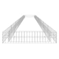 Miniatyrbillede 4 af 6: vidaXL gabion-højbed 800x100x20 cm galvaniseret stål