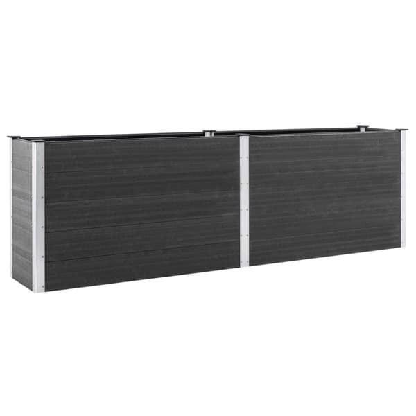 vidaXL højbed 200x100x91 cm WPC grå