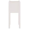 Miniatyrbilde 6 av 9: vidaXL Plantekasser 2 stk hvit 31x31x70 cm heltre furu