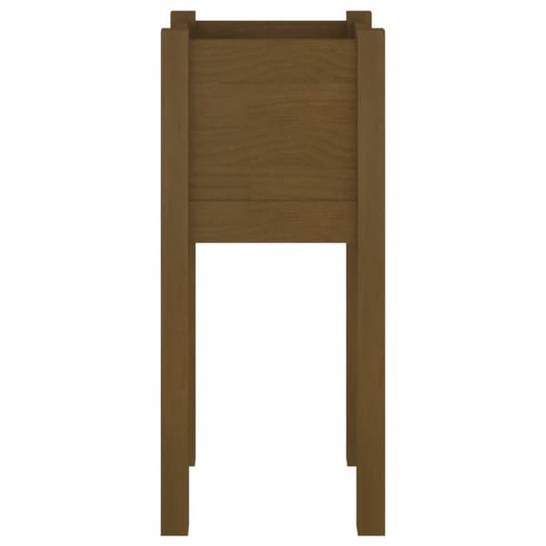 vidaXL Odlingslådor 2 st honungsbrun 31x31x70 cm massiv furu