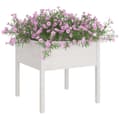 Miniatyrbilde 4 av 9: vidaXL Plantekasser 2 stk hvit 70x70x70 heltre furu