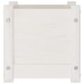 Miniatyrbilde 6 av 10: vidaXL Plantekasser 2 stk hvit 31x31x31 cm heltre furu