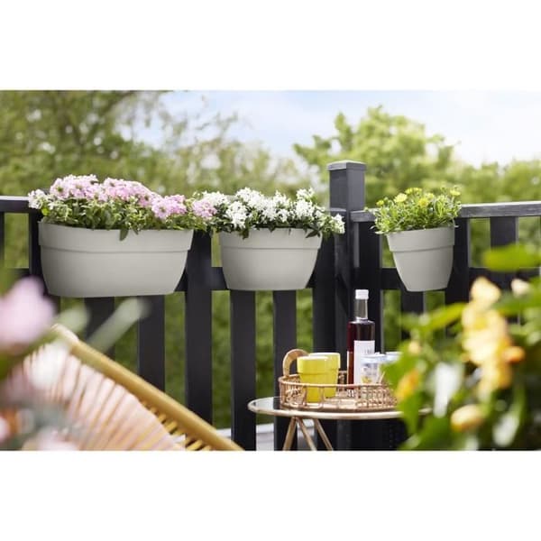 ELHO - Blomkruka - Vibia Campana Easy Hanger Small - Sidenvit - Utebalkong - L 24,1 x B 20,5 x H 26,5 cm
