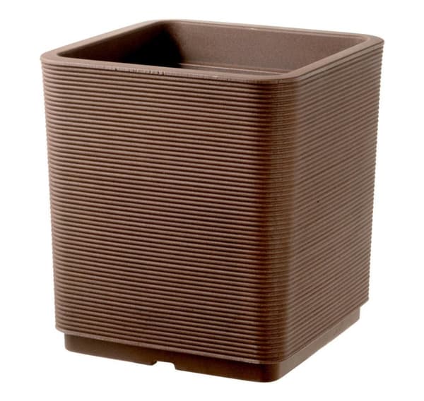 Blomkruka PIXEL 38cm x 38cm x h40, bronze
