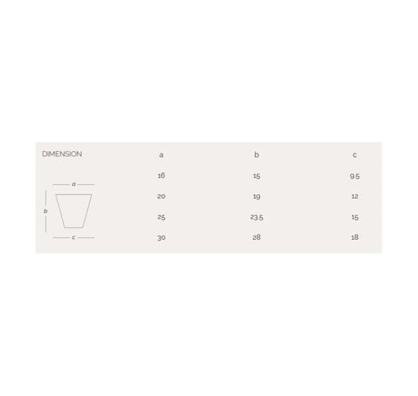 Blomkruka HOOP ø16cm x h15cm, white