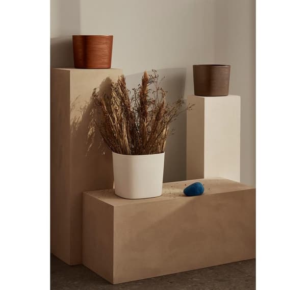 Plantepotte CAPRI 24cm x 24cm x h21cm, ler