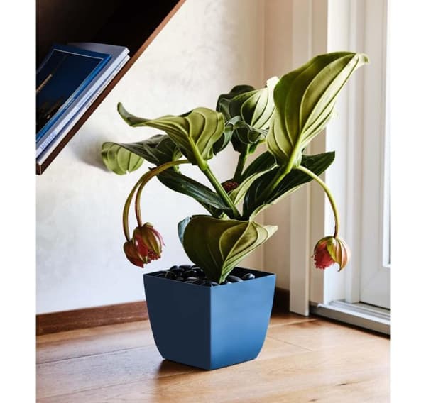 Plant Pot SANTIAGO 19cm x 19cm x h17cm, old rose