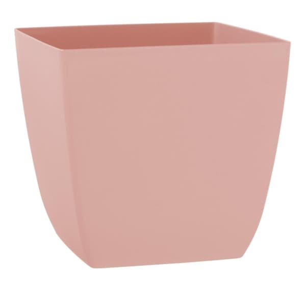Plantepotte SANTIAGO 19cm x 19cm x h17cm, gammel rose