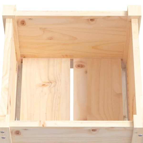vidaXL plantekasse 40x40x70 cm massivt fyrretræ