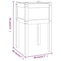 Miniatyrbilde 7 av 7: vidaXL Plantekasse 40x40x70 cm heltre furu