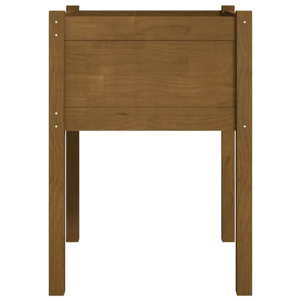 vidaXL plantekasse 50x50x70 cm massivt fyrretræ gyldenbrun