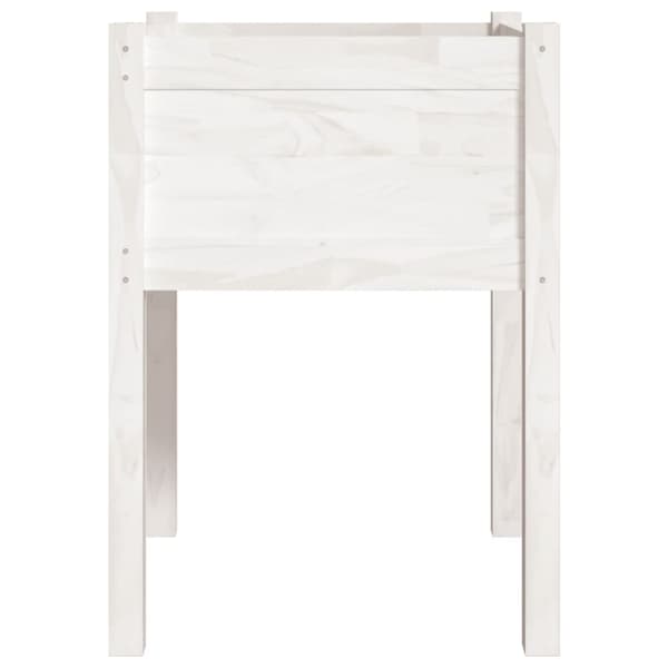 vidaXL plantekasse 50x50x70 cm massivt fyrretræ hvid
