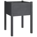 Miniatyrbilde 5 av 9: vidaXL Plantekasser 2 stk grå 50x50x70 cm heltre furu