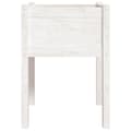 Miniatyrbilde 5 av 8: vidaXL Plantekasse hvit 50x50x70 cm heltre furu