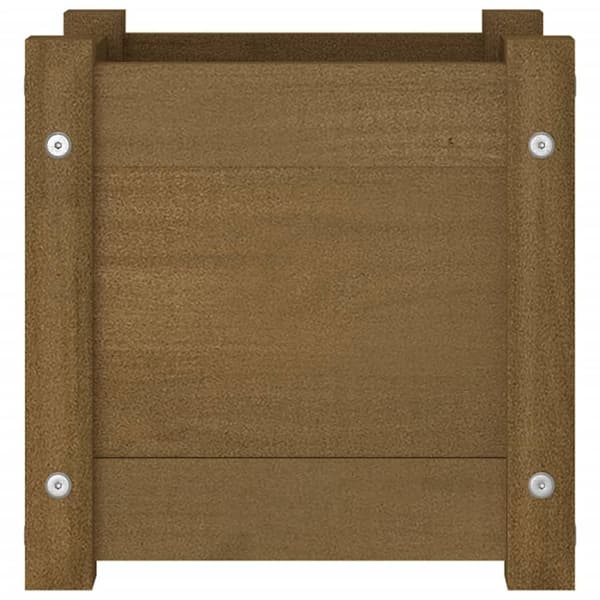 vidaXL Plantekasse honningbrun 31x31x31 cm heltre furu