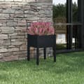 Miniatyrbilde 3 av 8: vidaXL Plantekasse svart 50x50x70 cm heltre furu