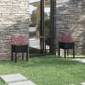 Miniatyrbilde 3 av 9: vidaXL Plantekasser 2 stk svart 50x50x70 cm heltre furu