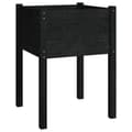 Miniatyrbilde 5 av 9: vidaXL Plantekasser 2 stk svart 50x50x70 cm heltre furu