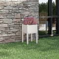 Miniatyrbilde 3 av 8: vidaXL Plantekasse hvit 40x40x70 cm heltre furu