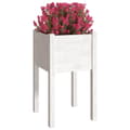 Miniatyrbilde 4 av 8: vidaXL Plantekasse hvit 40x40x70 cm heltre furu