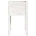 Miniatyrbilde 5 av 8: vidaXL Plantekasse hvit 40x40x70 cm heltre furu