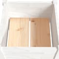 Miniatyrbilde 6 av 8: vidaXL Plantekasse hvit 40x40x70 cm heltre furu