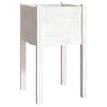 Miniatyrbilde 1 av 8: vidaXL Plantekasse hvit 40x40x70 cm heltre furu