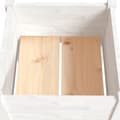 Miniatyrbilde 7 av 9: vidaXL Plantekasser 2 stk 40x40x70 cm heltre furu hvit