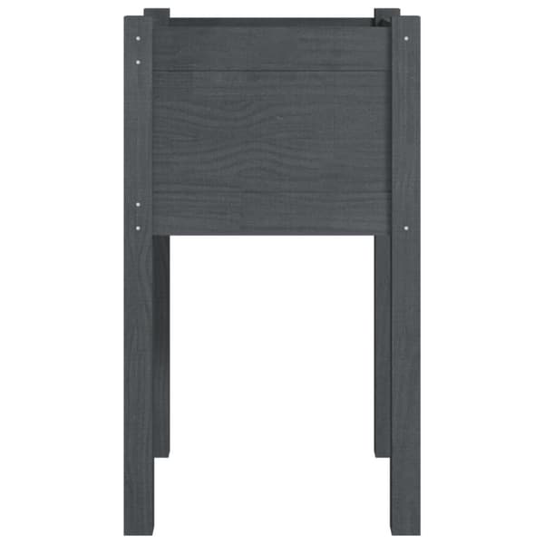 vidaXL Plantekasser 2 stk 40x40x70 cm heltre furu grå