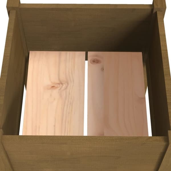 vidaXL Plantekasse honningbrun 40x40x70 cm heltre furu