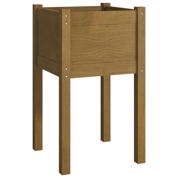 vidaXL Plantekasse honningbrun 40x40x70 cm heltre furu