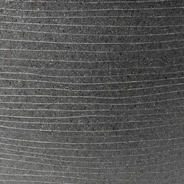 Capi Plantepotte Arc Granite konisk lav 60x48 cm antrasitt