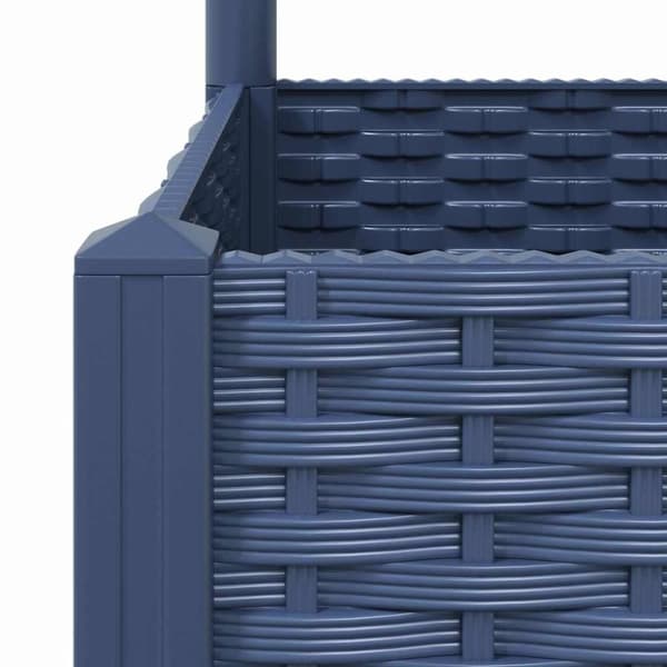 vidaXL Plantekasse med espalier blågrå 120x120x136 cm PP