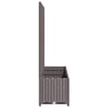 Miniatyrbillede 4 af 8: vidaXL plantekasse med espalier 120x40x136 cm PP brun