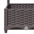 Miniatyrbillede 7 af 8: vidaXL plantekasse med espalier 40x40x121,5 cm PP brun