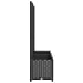Miniatyrbillede 5 af 8: vidaXL plantekasse med espalier 120x40x136 cm PP sort