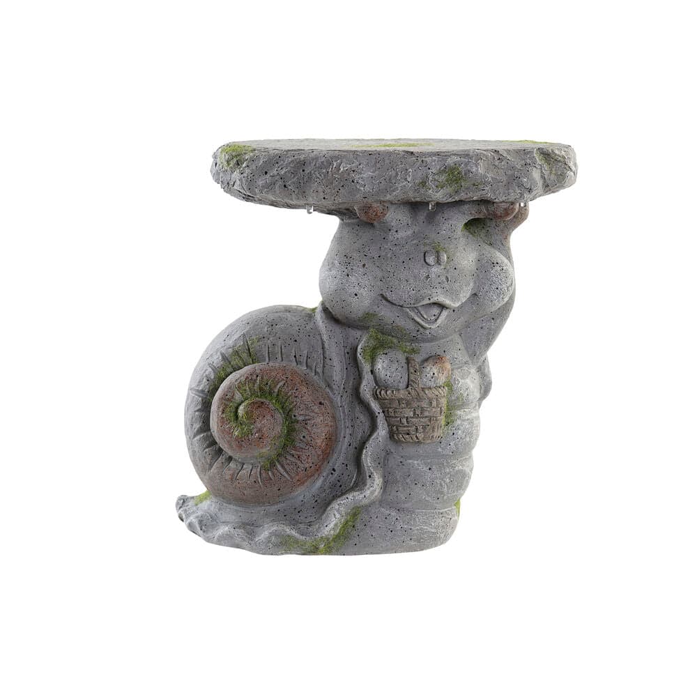 Planter DKD Home Decor Grey LED Light Snail Magnesium (31 x 22,5 x 31,3 cm)