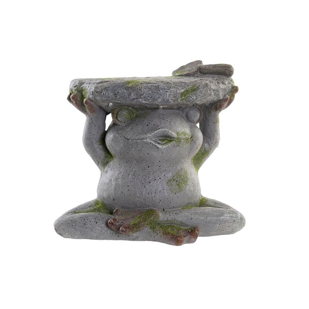 Planter DKD Home Decor Grey LED Light Frog Magnesium (36 x 24,3 x 33 cm)