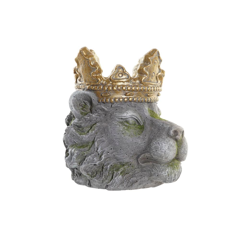 Planter DKD Home Decor Grey Golden Lion Magnesium (29,6 x 29 x 31 cm)